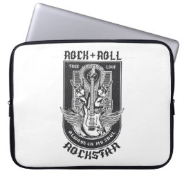 Funda Para Portátil Diseño de rock de guitarra