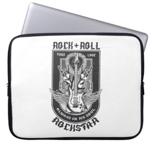 Funda Para Portátil Diseño de rock de guitarra