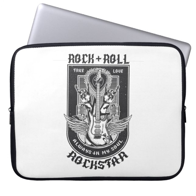 Funda Para Portátil Diseño de rock de guitarra (Frente)