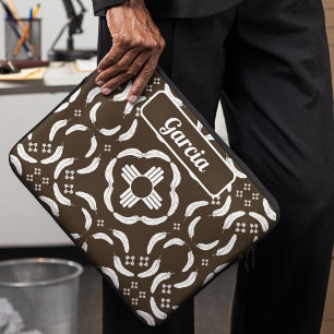 Funda Para Portátil Diseño de símbolo Zia y plumas del suroeste