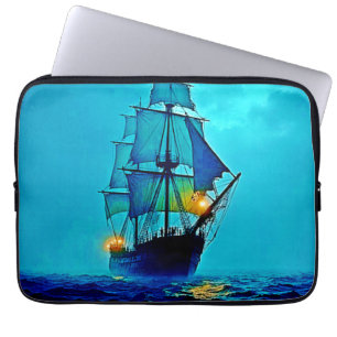 Funda Para Portátil Diseño de vómitos para el mar del buque Ghostly Ta