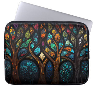 Funda Para Portátil Diseño del efecto mosaico colorido del árbol de vi