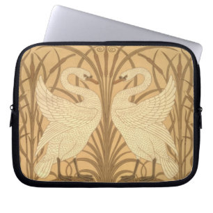 Funda Para Portátil Diseño del papel pintado del cisne
