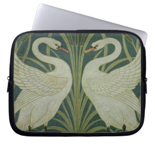 Funda Para Portátil Diseño del papel pintado del "cisne, de la