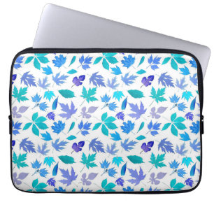 Funda Para Portátil Diseño del patrón Flores Azules Florales-36566