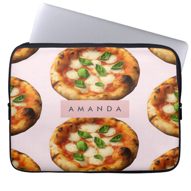 Funda Para Portátil Diseño Delicioso Personalizado de Pizza (Frente)