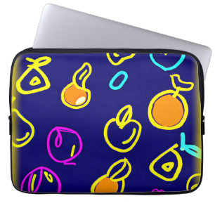 Funda Para Portátil Diseño dinámico de patrones de frutas de neón
