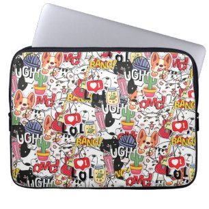 Funda Para Portátil diseño divertido de kawaii para mascotas - amante