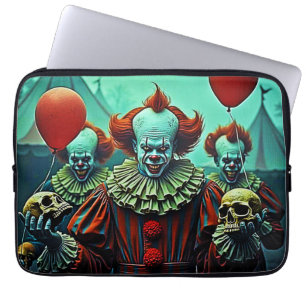 Funda Para Portátil Diseño escalofriante de escena de terror de payaso