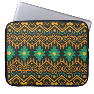 Funda Para Portátil Diseño étnico Ikat Fabric Borroidado