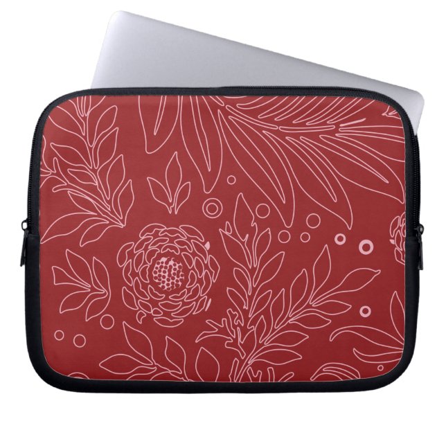 Funda Para Portátil Diseño floral 30 (Frente)