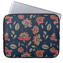 Funda Para Portátil Diseño floral de Batik magnífico