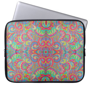 Funda Para Portátil Diseño floral vintage de color