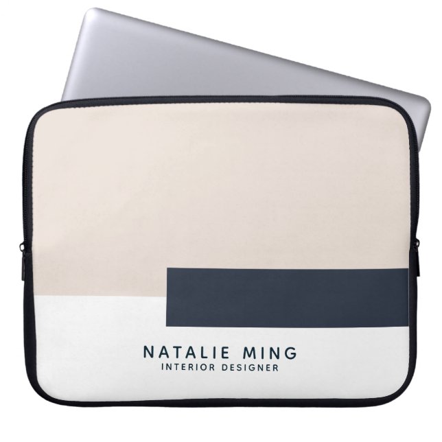 Funda Para Portátil Diseño geométrico moderno simple (Frente)