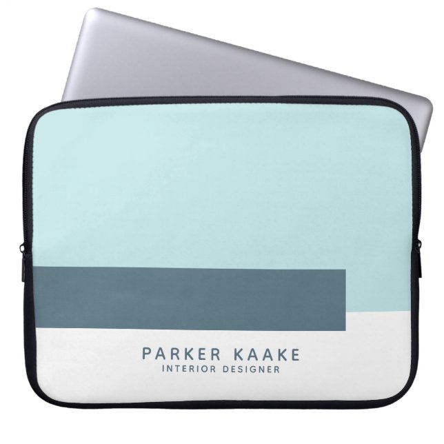 Funda Para Portátil Diseño geométrico simple moderno (Frente)