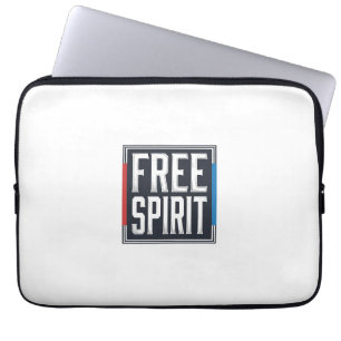Funda Para Portátil Diseño gráfico de caja espíritu libre patriótico v