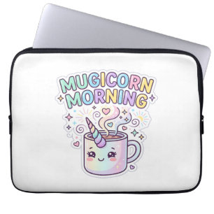Funda Para Portátil Diseño Gráfico de la Mañana del Mugicornio Unicorn