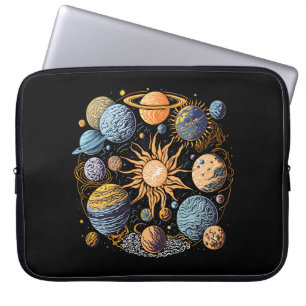 Funda Para Portátil Diseño gráfico del sistema solar