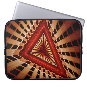 Funda Para Portátil Diseño gráfico fractal moderno de red de fantasía