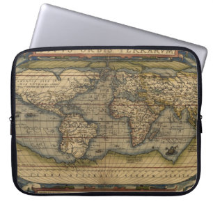 Funda Para Portátil Diseño histórico del Atlas de Mapas Mundiales Vi