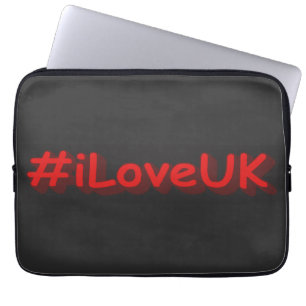 Funda Para Portátil Diseño "iLoveUK". ¡Hazte con una en Zazzle