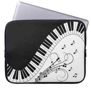 Funda Para Portátil Diseño musical de teclado de piano