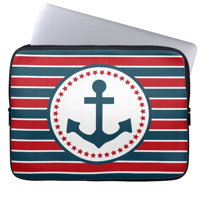 Funda Para Portátil Diseño náutico (Frente)