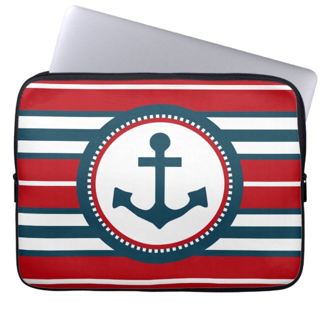 Funda Para Portátil Diseño náutico (Frente)