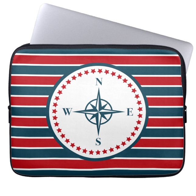 Funda Para Portátil Diseño náutico (Frente)