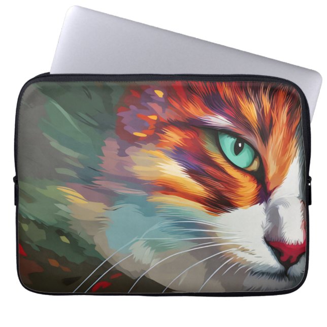 Funda Para Portátil Diseño ocular del gato (Frente)