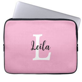 Funda Para Portátil Diseño Personalizado de Nombre con Letra Script y