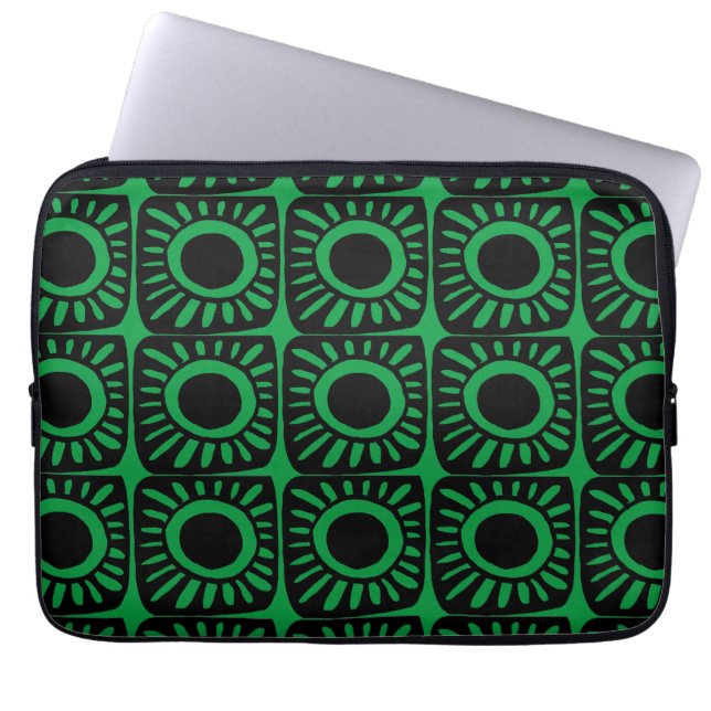 Funda Para Portátil Diseño pop en verde (Frente)