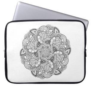 Funda Para Portátil Diseño redondo del Doodle