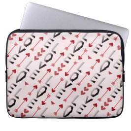 Funda Para Portátil Diseño Romántico de Flecha, Corazón y Amor