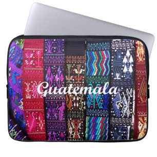 Funda Para Portátil Diseño textil guatemalteco.
