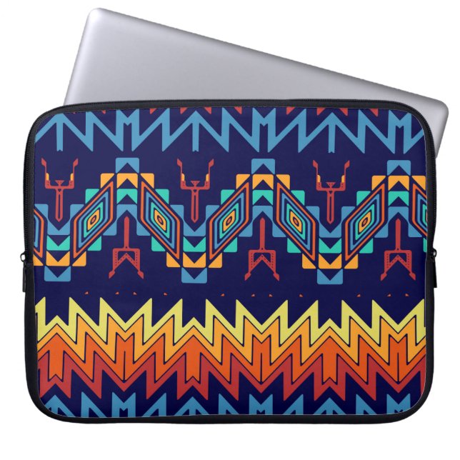 Funda Para Portátil Diseño tribal abstracto (Frente)