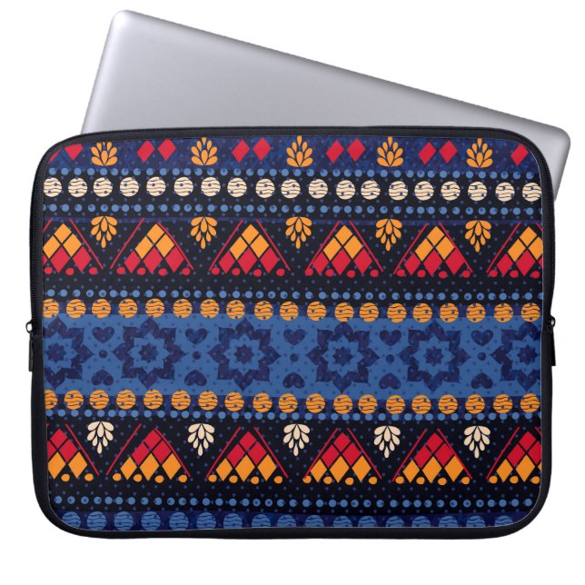 Funda Para Portátil Diseño tribal: Modelo multifuncional sin foco. (Frente)