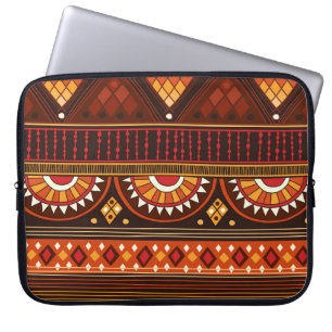 Funda Para Portátil Diseño tribal sin fisuras para diversos usos.