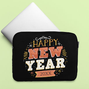 Funda Para Portátil Diseño único de Nochevieja vintage personalizado