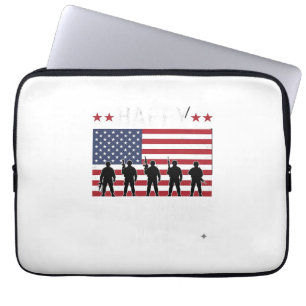 Funda Para Portátil Diseño vectorial de silueta de bandera del día fel