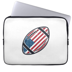 Funda Para Portátil Diseño vectorial vintage de fútbol americano patri