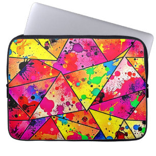 Funda Para Portátil Diseño vibrante de caos abstracto revelado