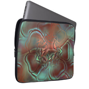 Funda Para Portátil Diseños abstractos en vidrio esmerilado sobre marr
