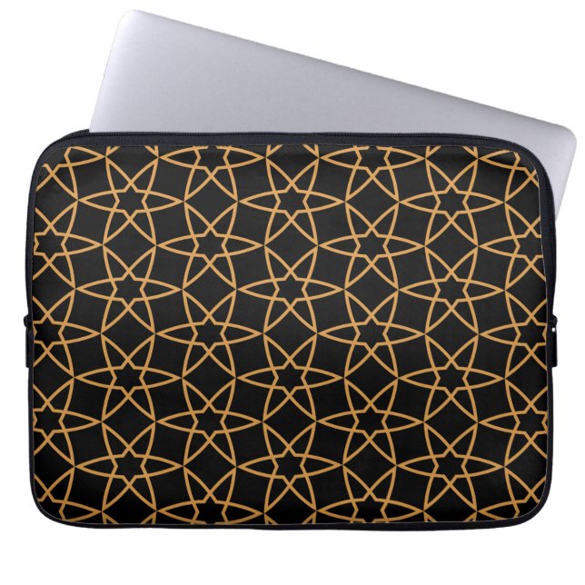 Funda Para Portátil Diseños de patrones geométricos islámicos (Frente)