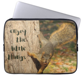 Funda Para Portátil Disfruta de las pequeñas cosas Sleeve de Squirrel 