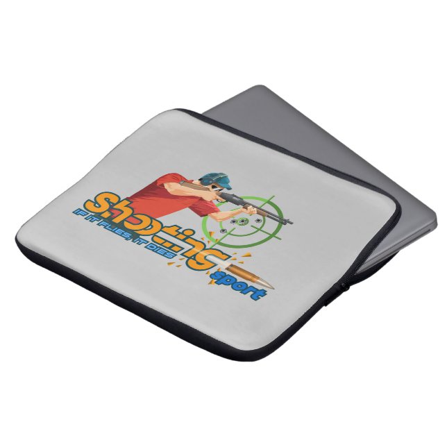 Funda Para Portátil Disparo deportivo | Manga para portátiles (Superior anverso)