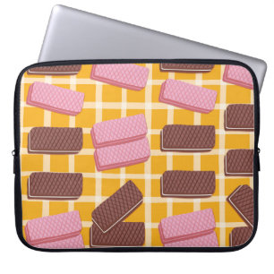 Funda Para Portátil Distintas obleas aromatizadas fondo fluido