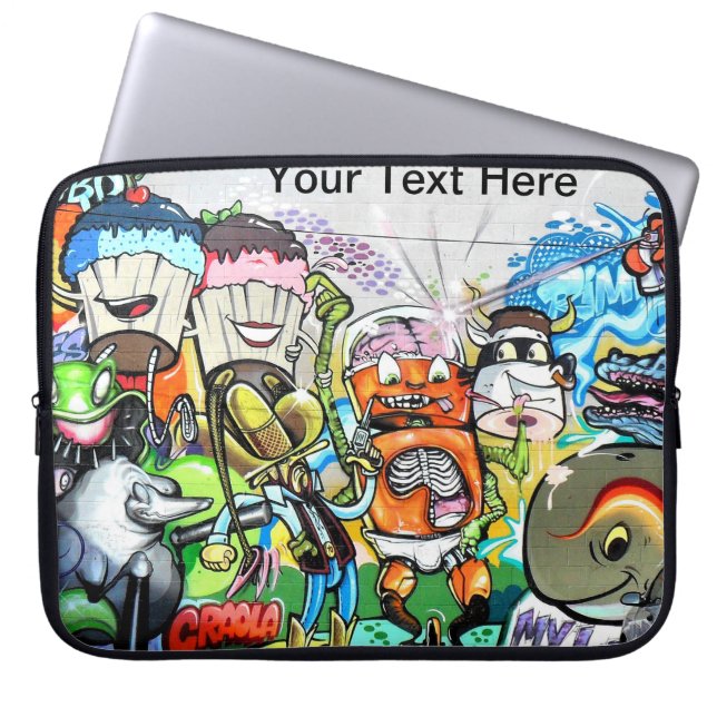 Funda Para Portátil Diversión con grafitis (Frente)