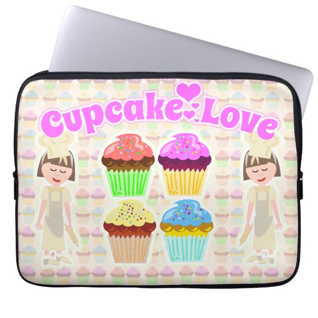 Funda Para Portátil Diversión de la tarta dulce del Personalizado del  (Frente)