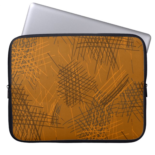 Funda Para Portátil Diversos Ataques De Pluma. Textura sin foco con ca (Frente)
